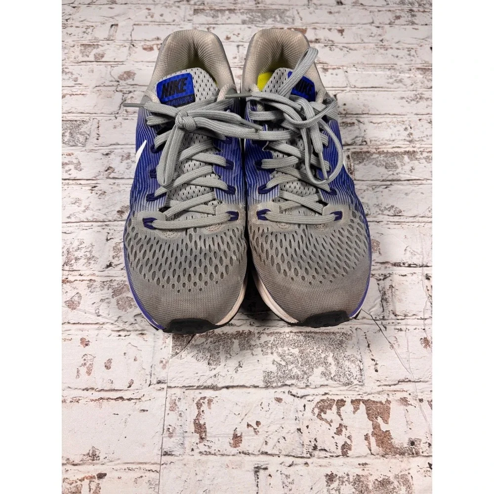 Nike Air Zoom Pegasus 34 Mens Running Shoes Grey Blue 880555-007‎ Size 8.5